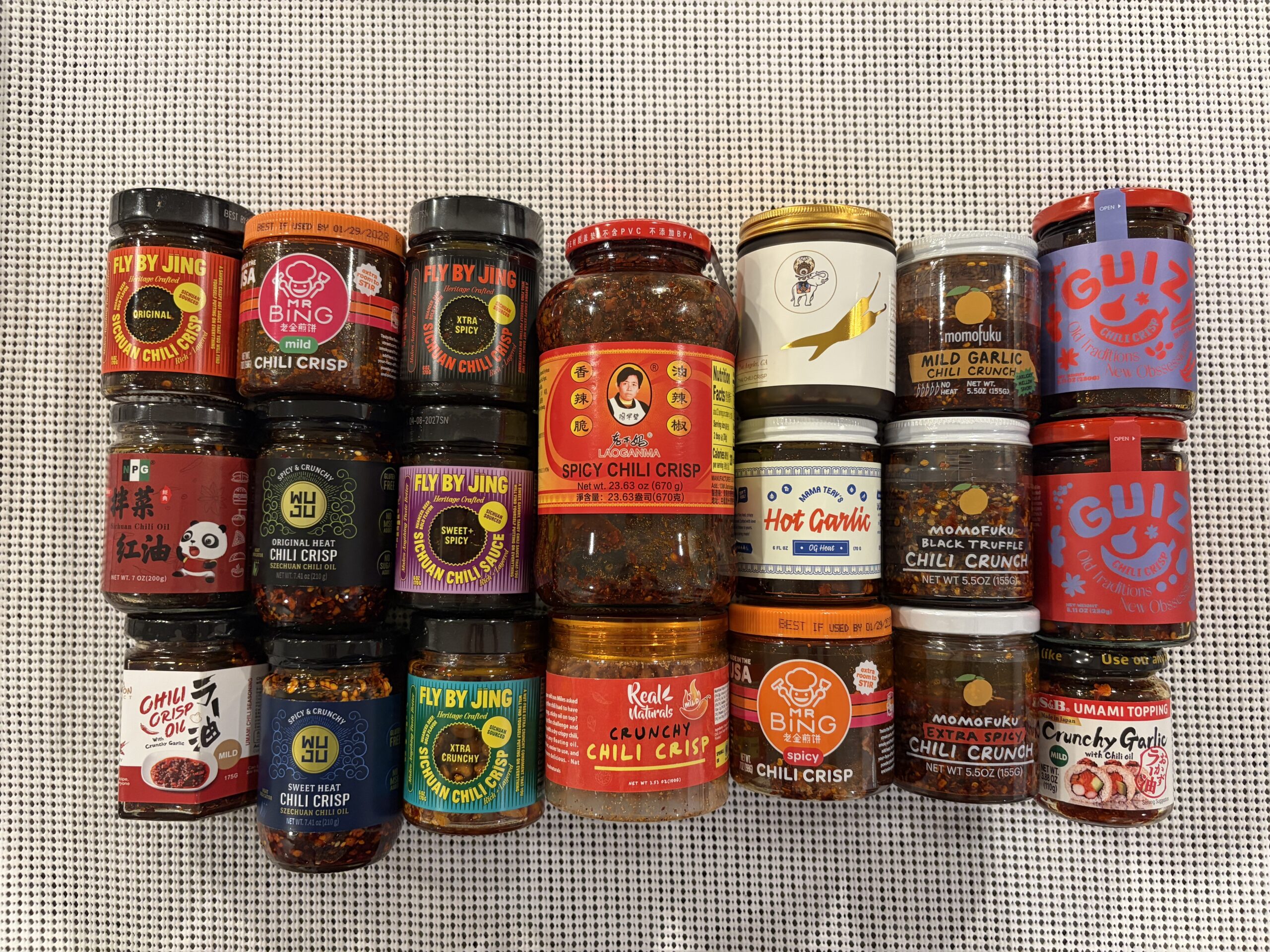 Chili crisp jars — Flavor Index Lab