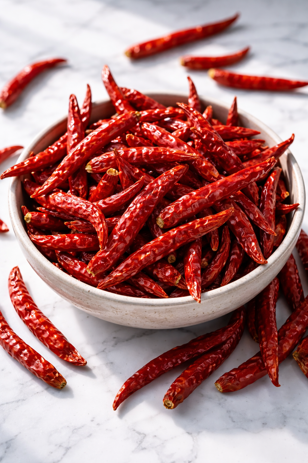Dried erjingtiao chilies — the most common pepper in Chinese chili crisp — Flavor Index Lab