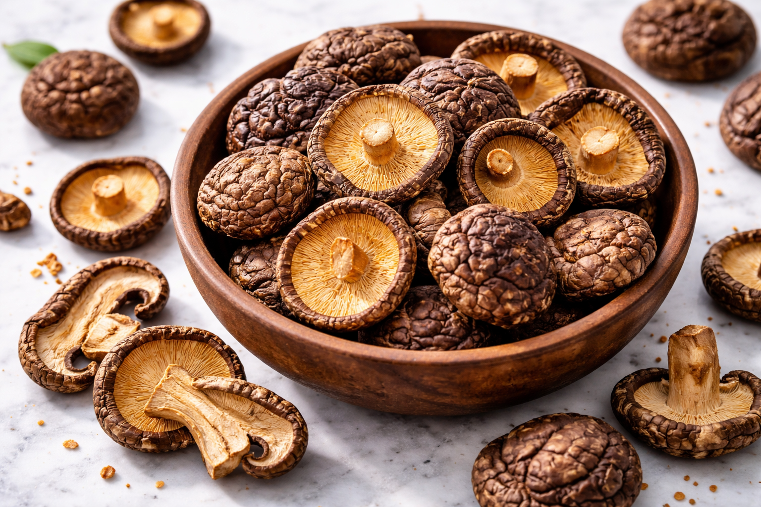 Dried shiitake mushrooms — a natural umami booster in chili crisp — Flavor Index Lab