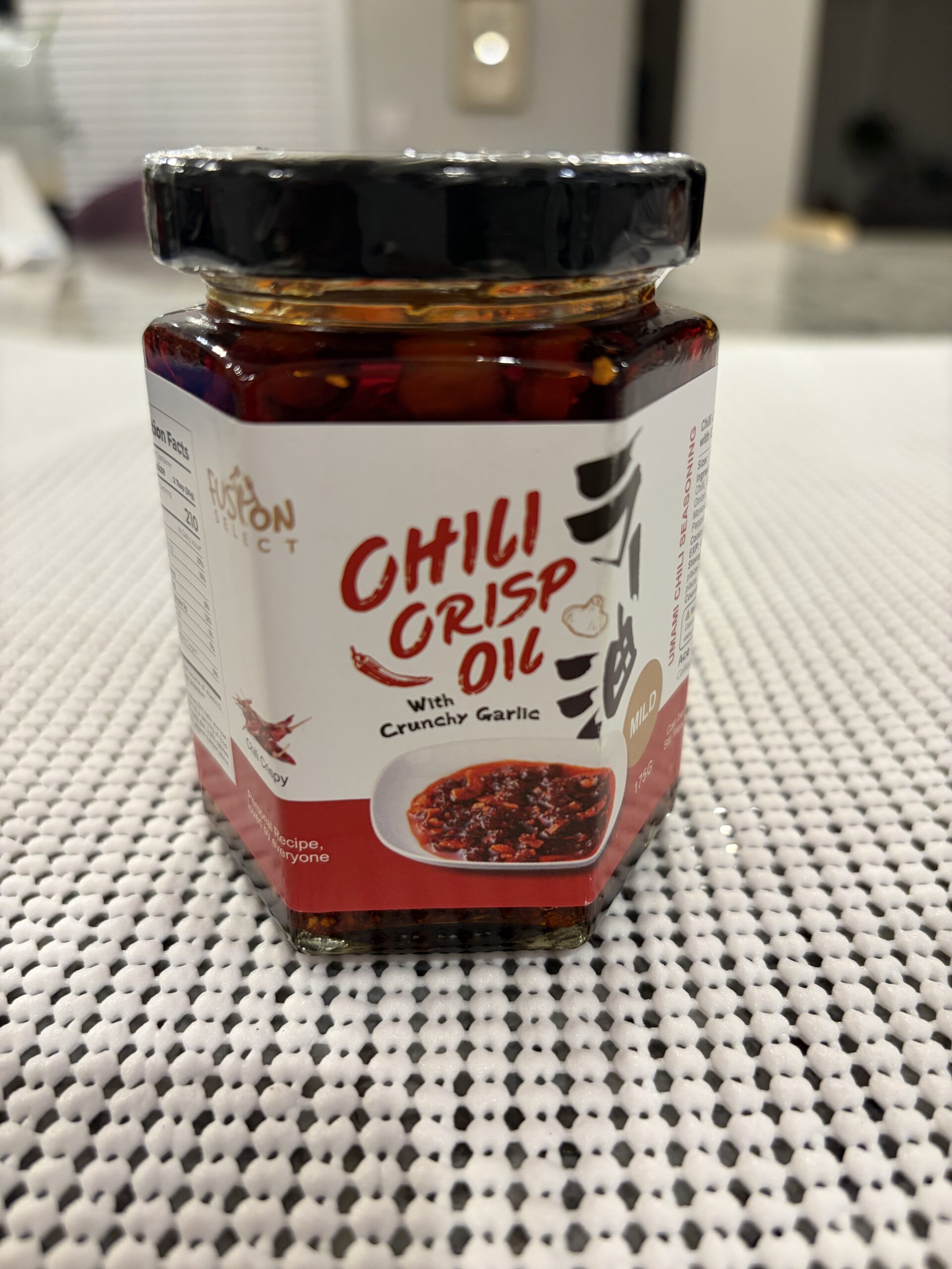 Fusion Select Chili Crisp Oil with Crunchy Garlic jar — Flavor Index Lab