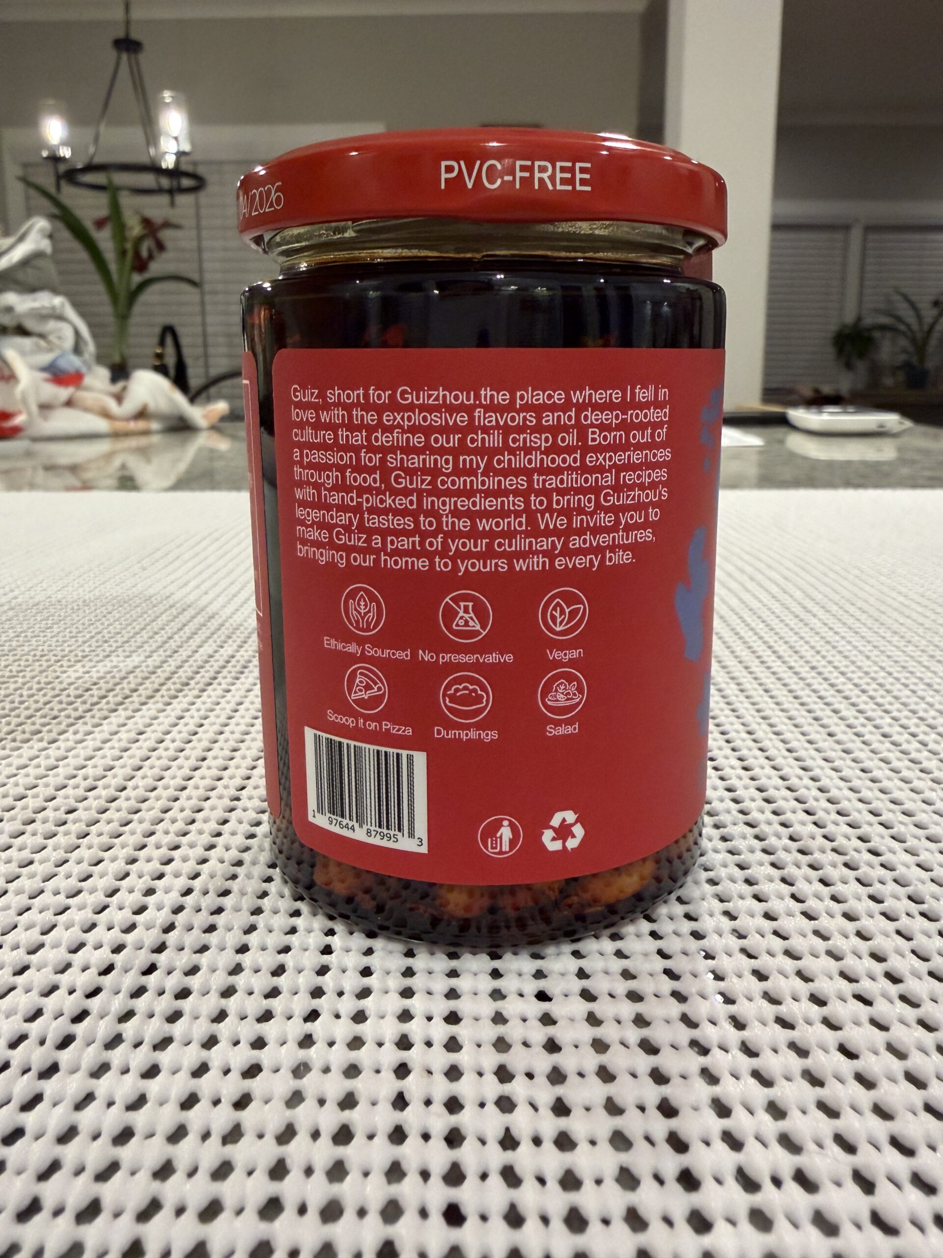 GUIZ chili crisp label and brand story — Flavor Index Lab