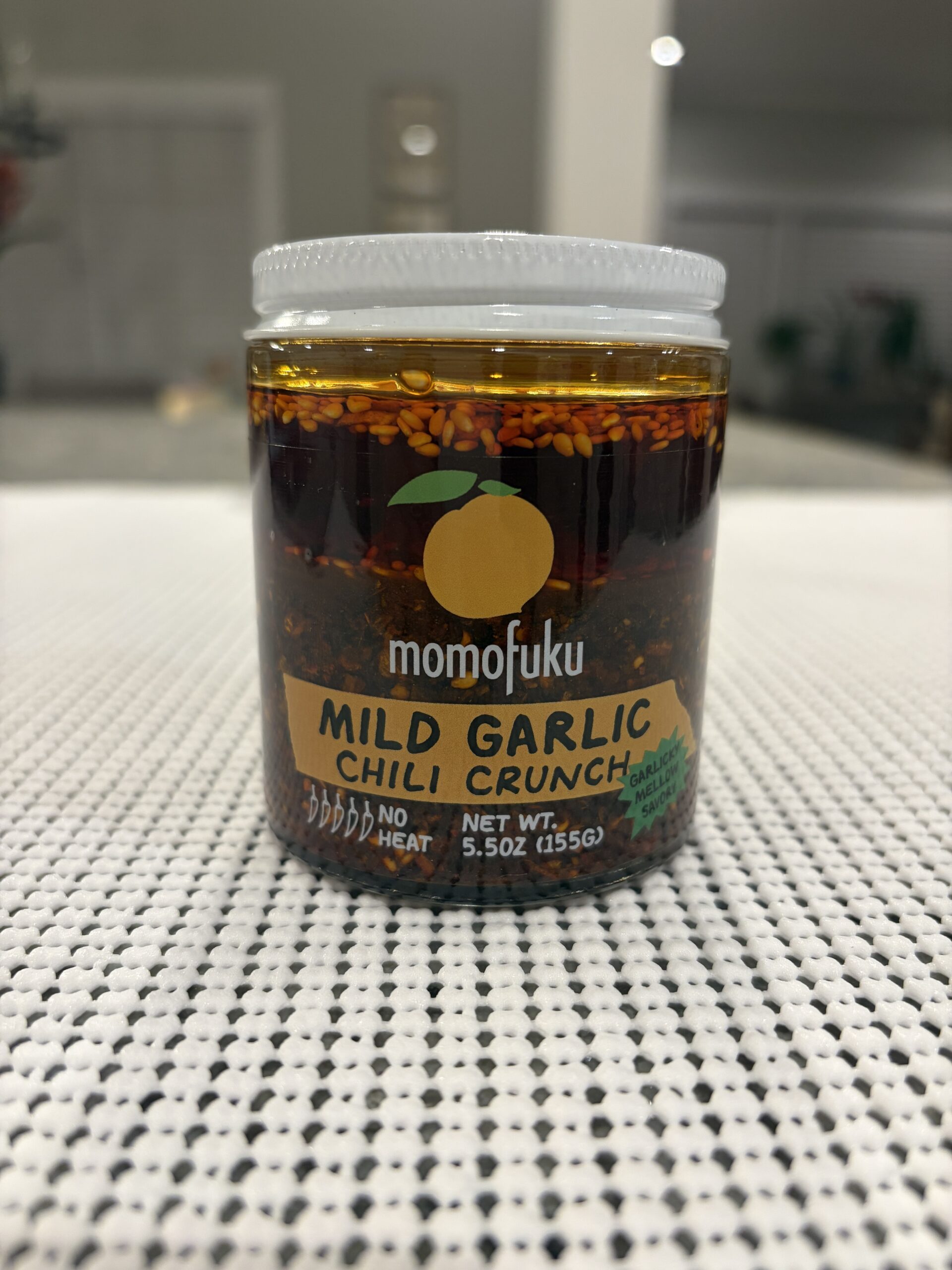 Momofuku Mild Garlic Chili Crunch jar — Flavor Index Lab