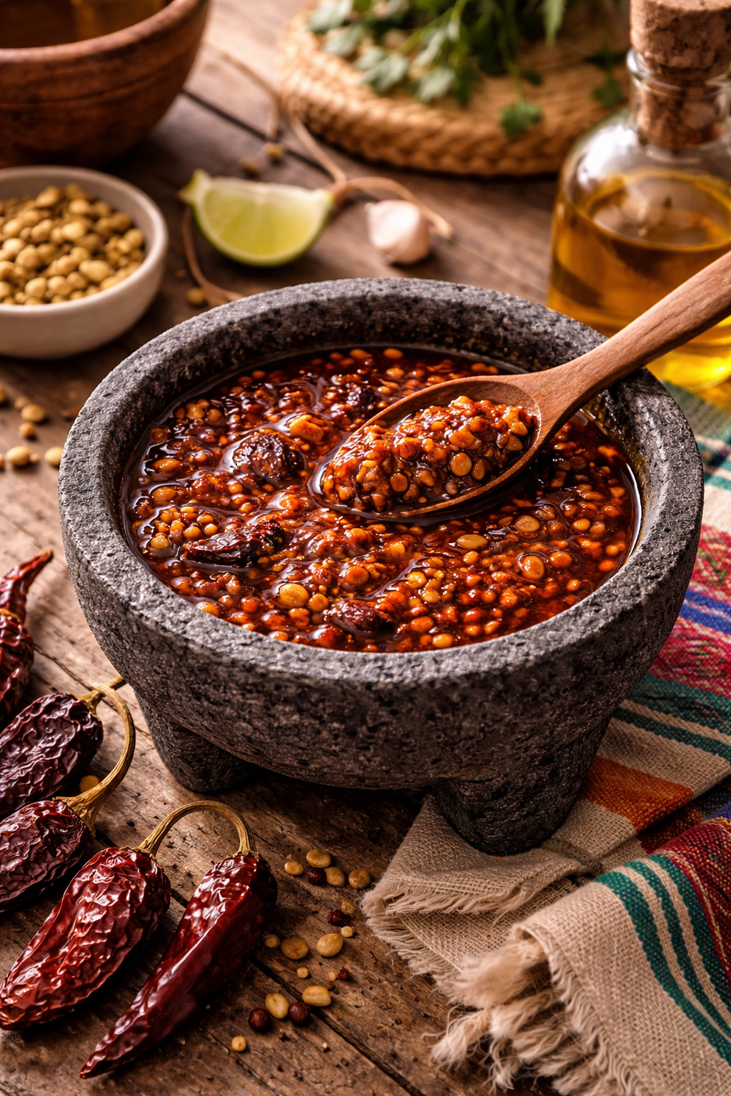 Salsa macha — a dried chili condiment with roots in Veracruz, Mexico — Flavor Index Lab