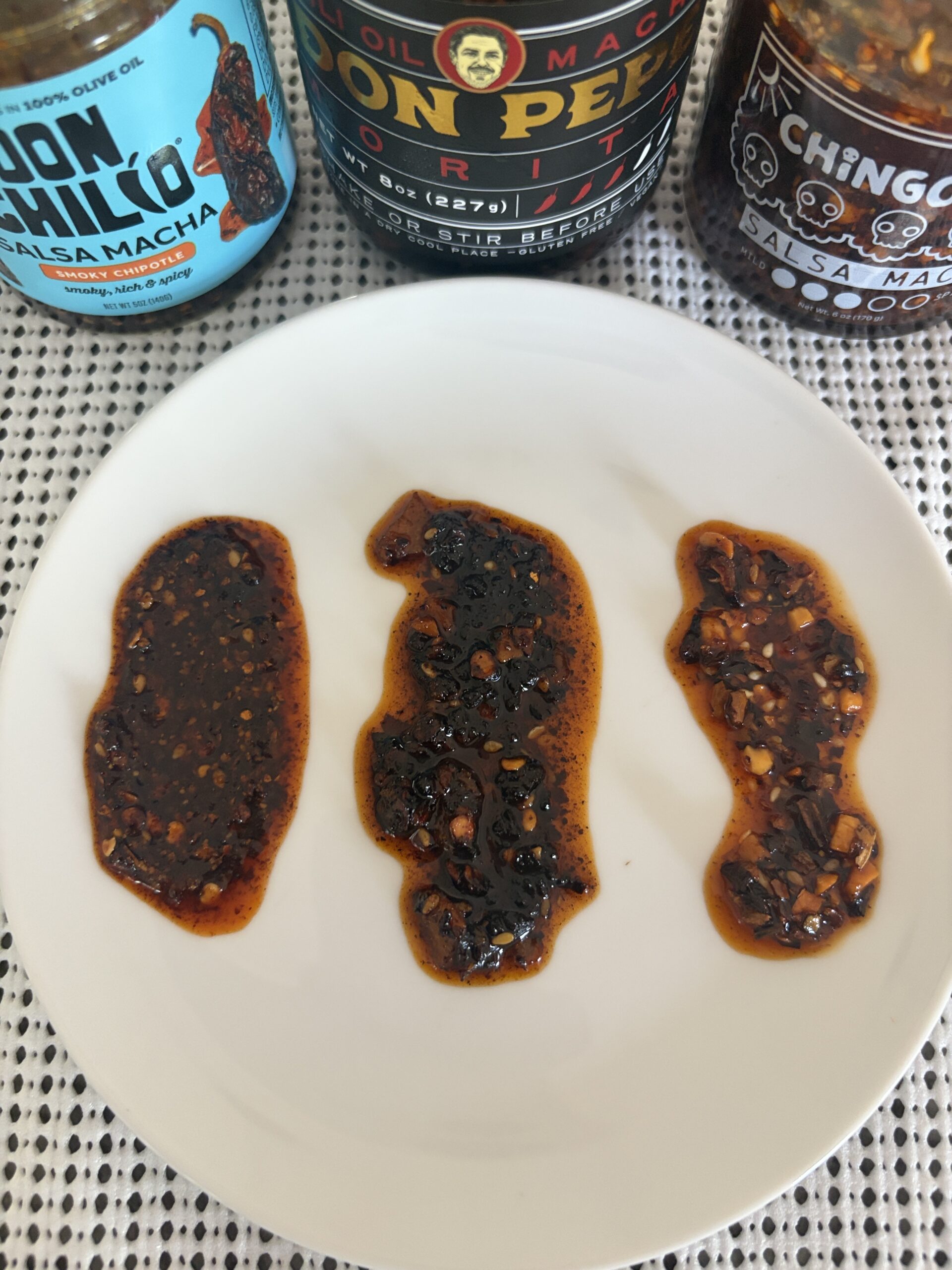 Smoky salsa macha texture close-up showing nut and chili density — Flavor Index Lab