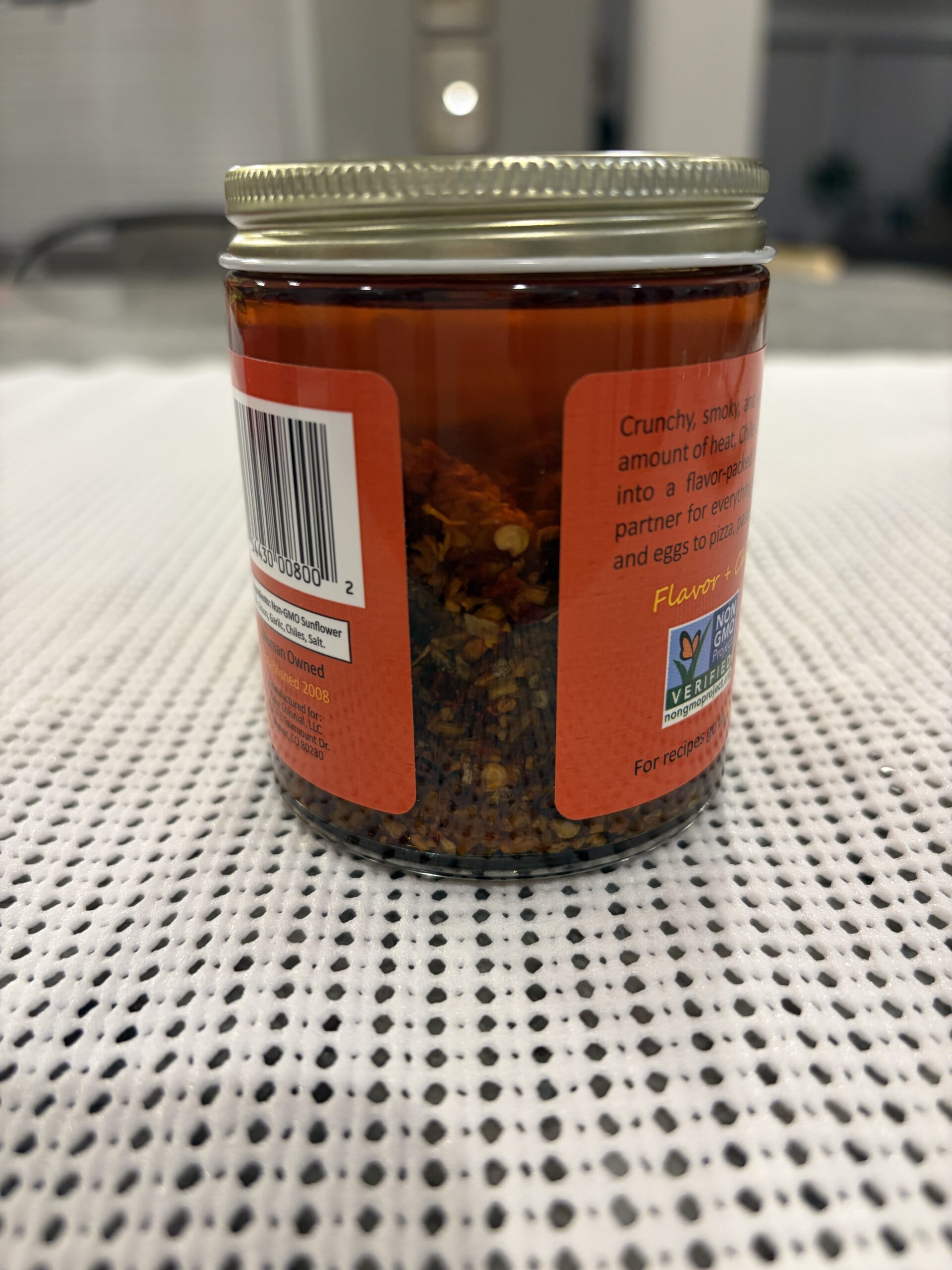Chile Crunch chili crisp oil and solids settlement ratio — Flavor Index Lab