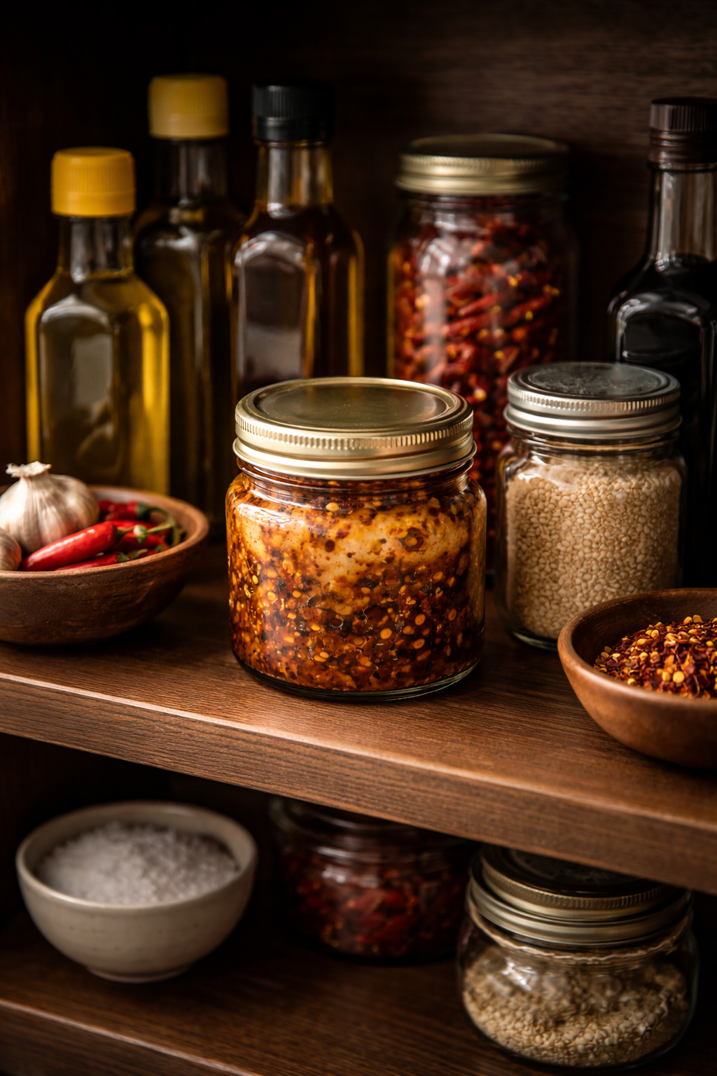 Dark cool pantry — ideal storage conditions for chili crisp — Flavor Index Lab