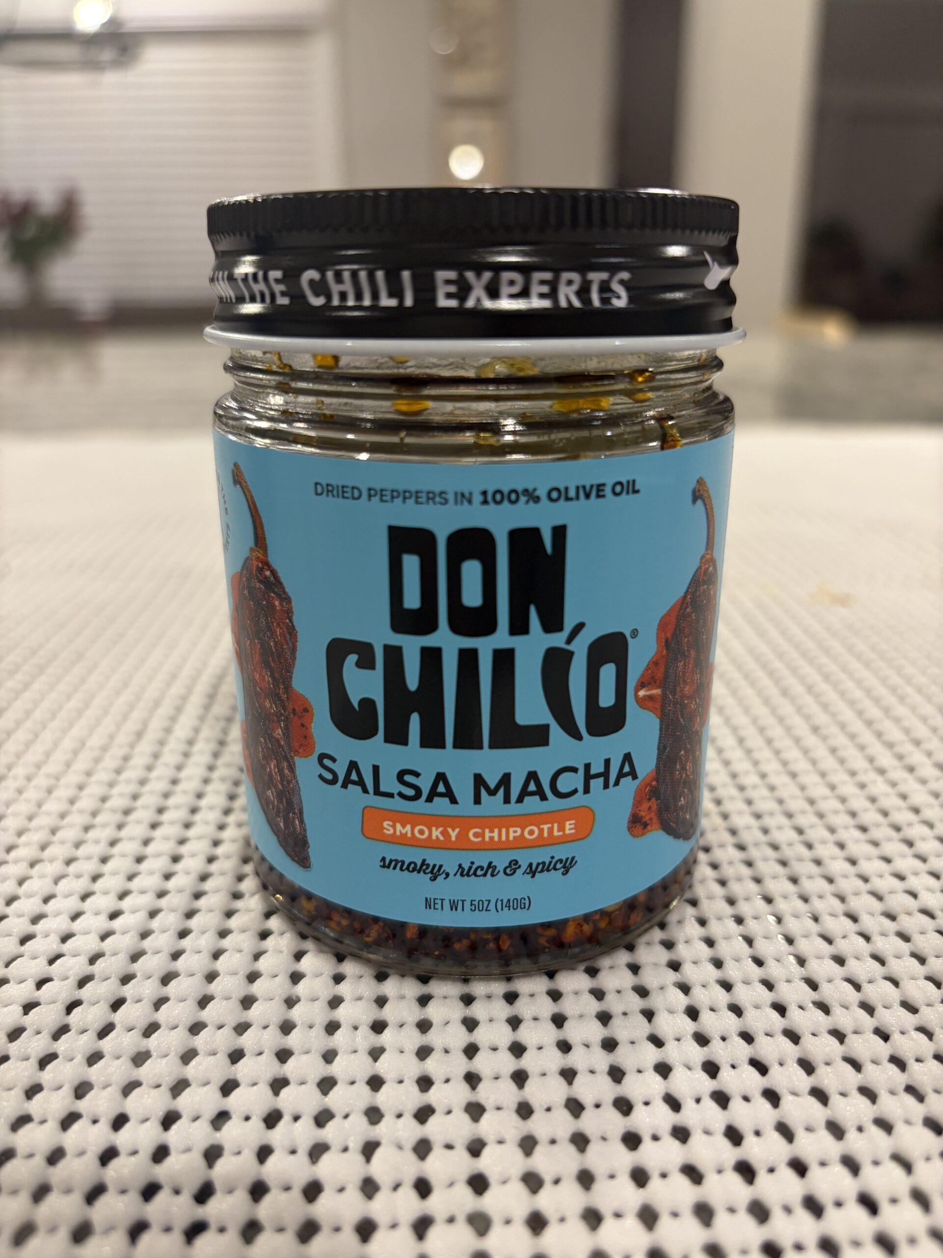 Don Chilio Smoky Chipotle salsa macha jar — Flavor Index Lab