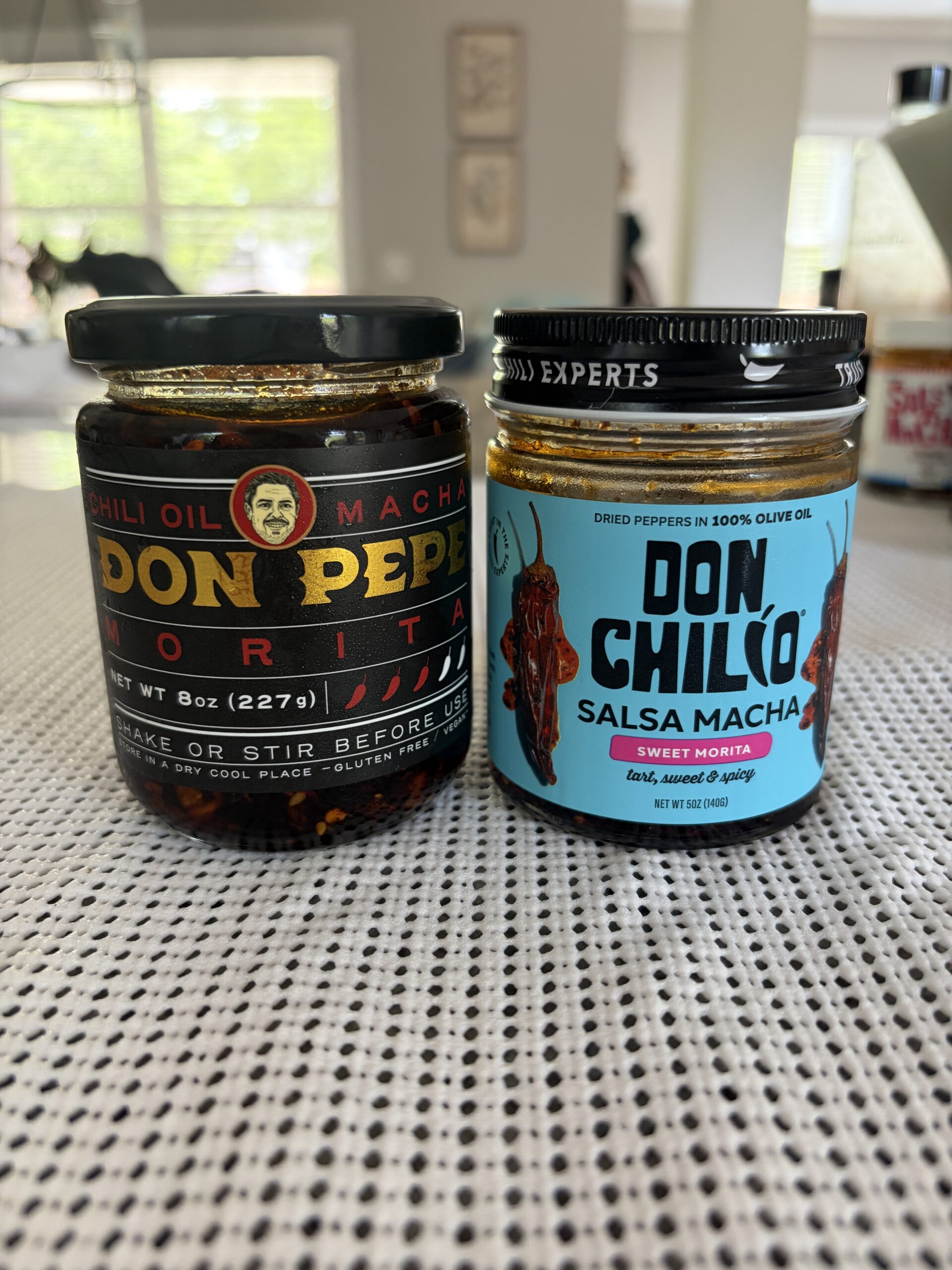 Don Chilio vs Don Pepe salsa macha jars compared — Flavor Index Lab