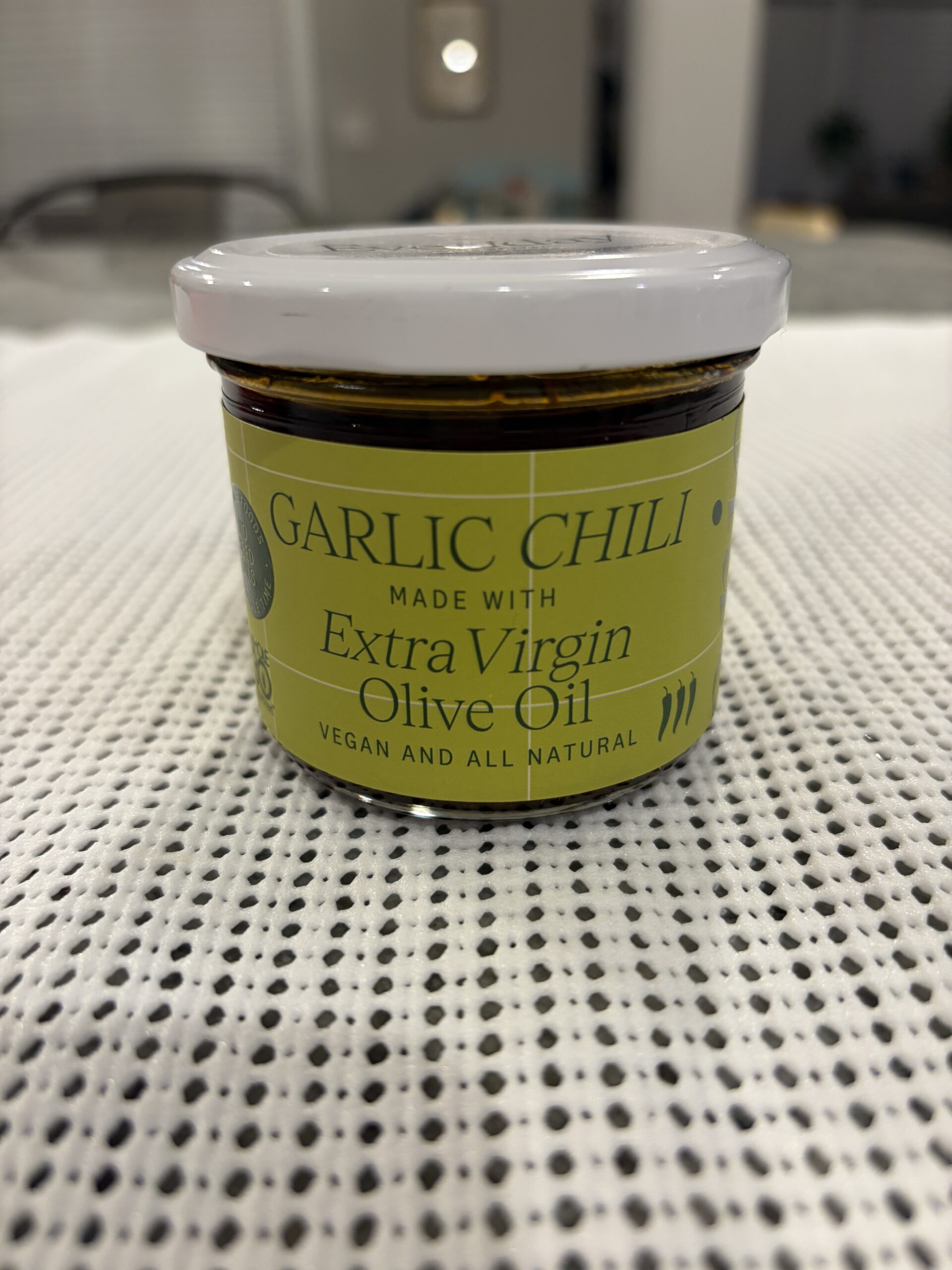 Everiday Garlic Chili Oil Review — Everiday garlic chili oil jar — Flavor Index Lab