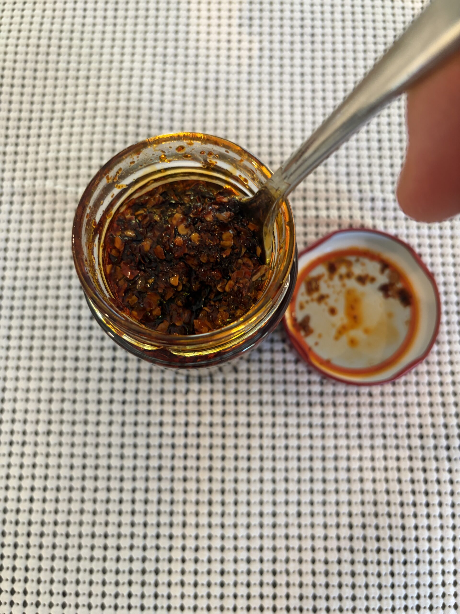 Redbloom Aroma chili crisp post-stir composition — Flavor Index Lab