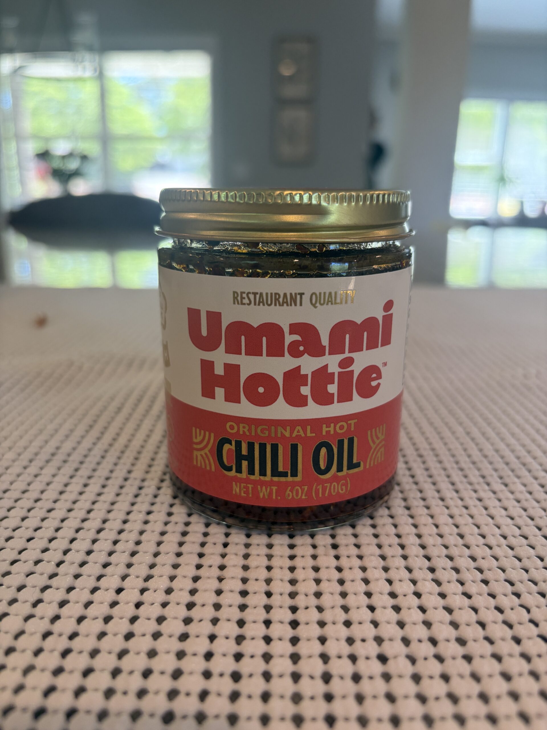 Umami Hottie Original Heat chili oil jar — Flavor Index Lab