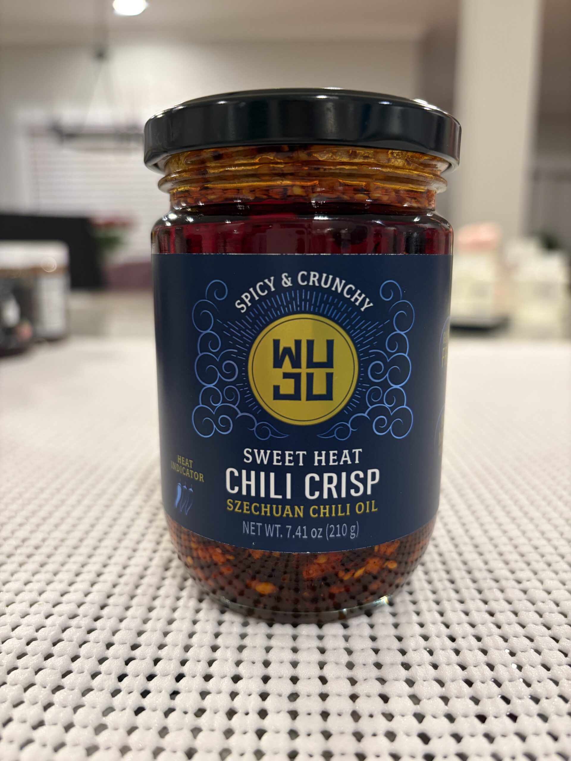 WUJU Sweet Heat chili crisp review jar — Flavor Index Lab