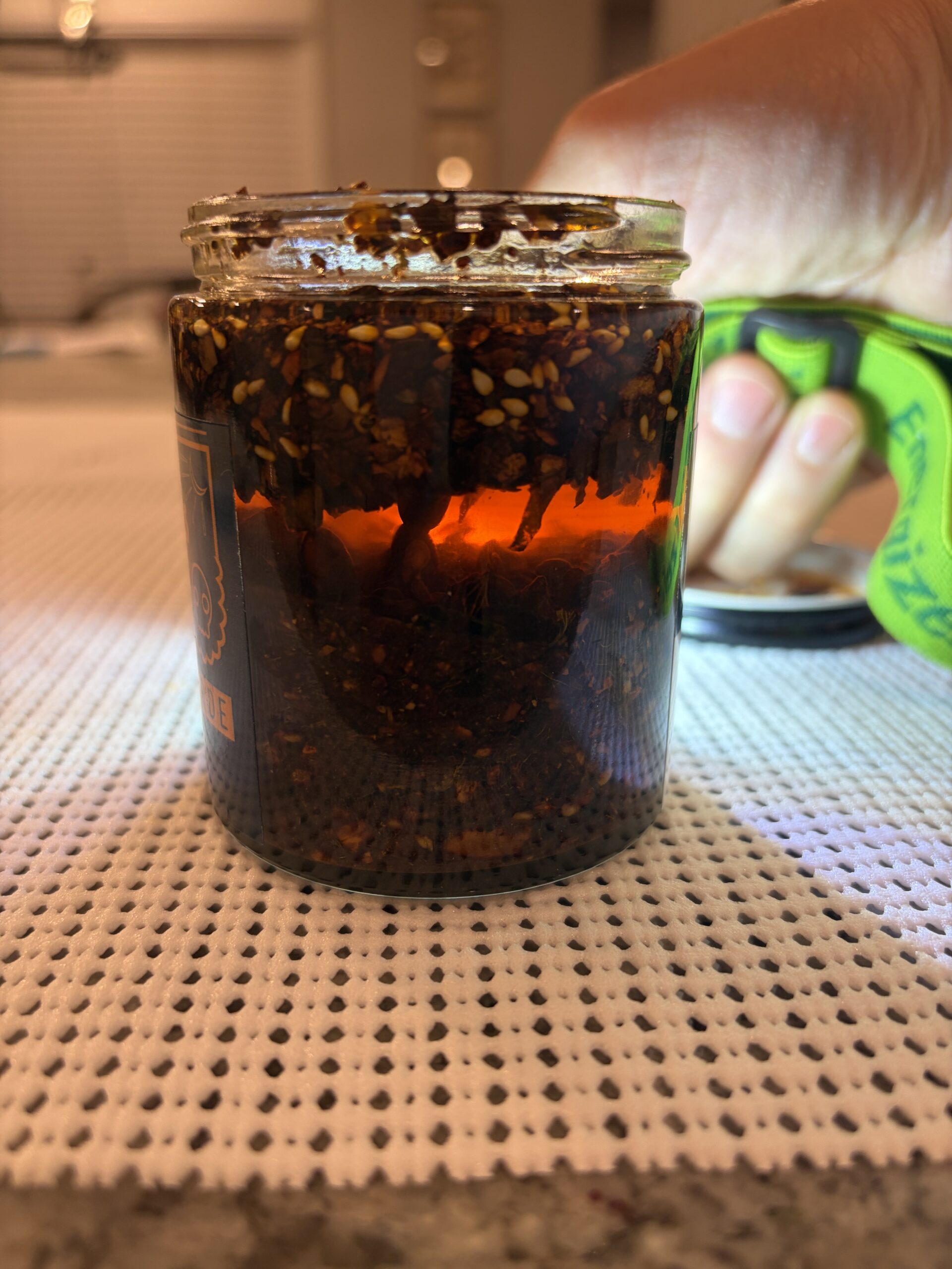 CHiNGONAs Salsa Macha Verde oil and solids ratio — Flavor Index Lab