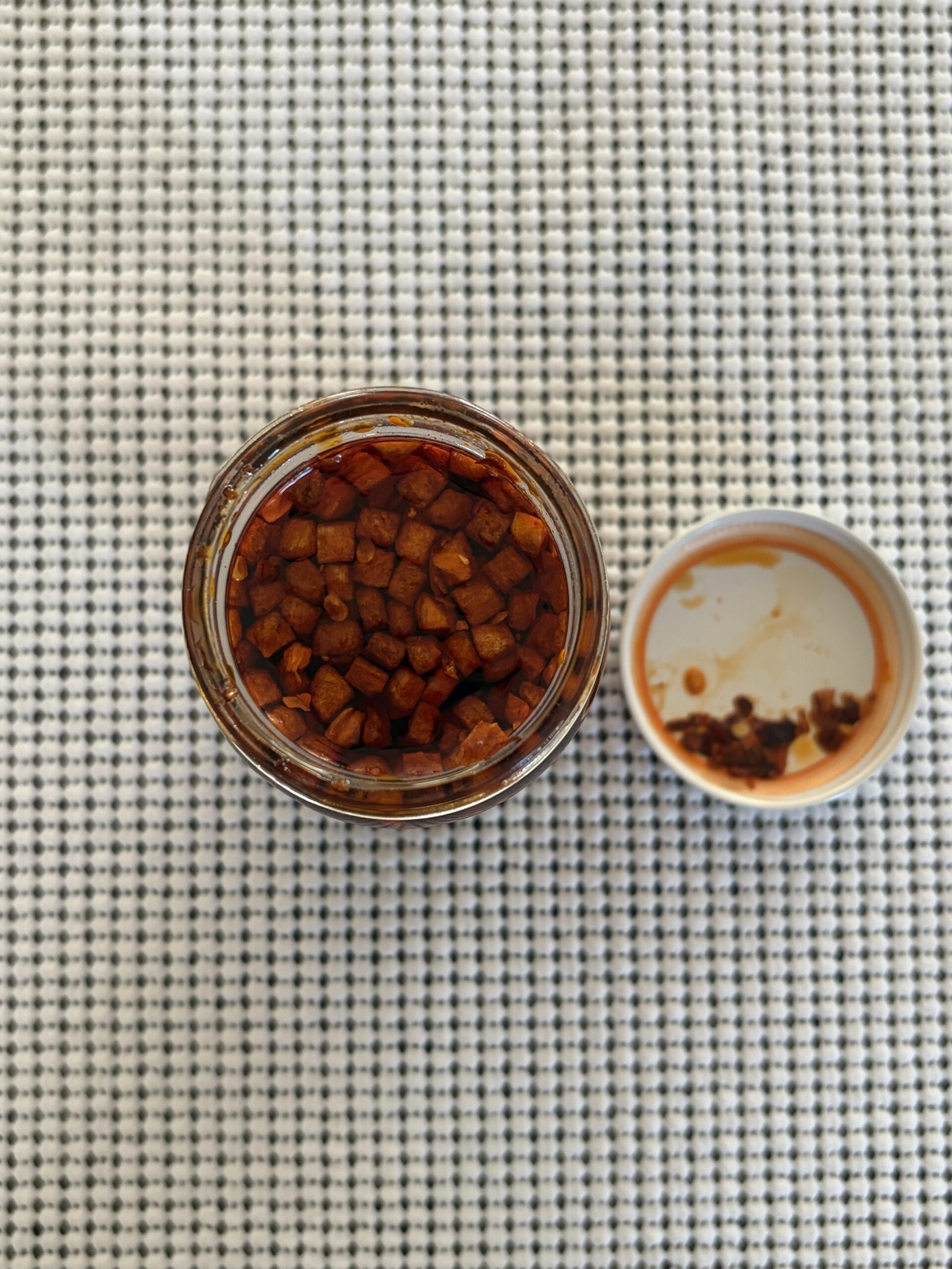 Hot Boi Chili Oil Fire open jar — Flavor Index Lab